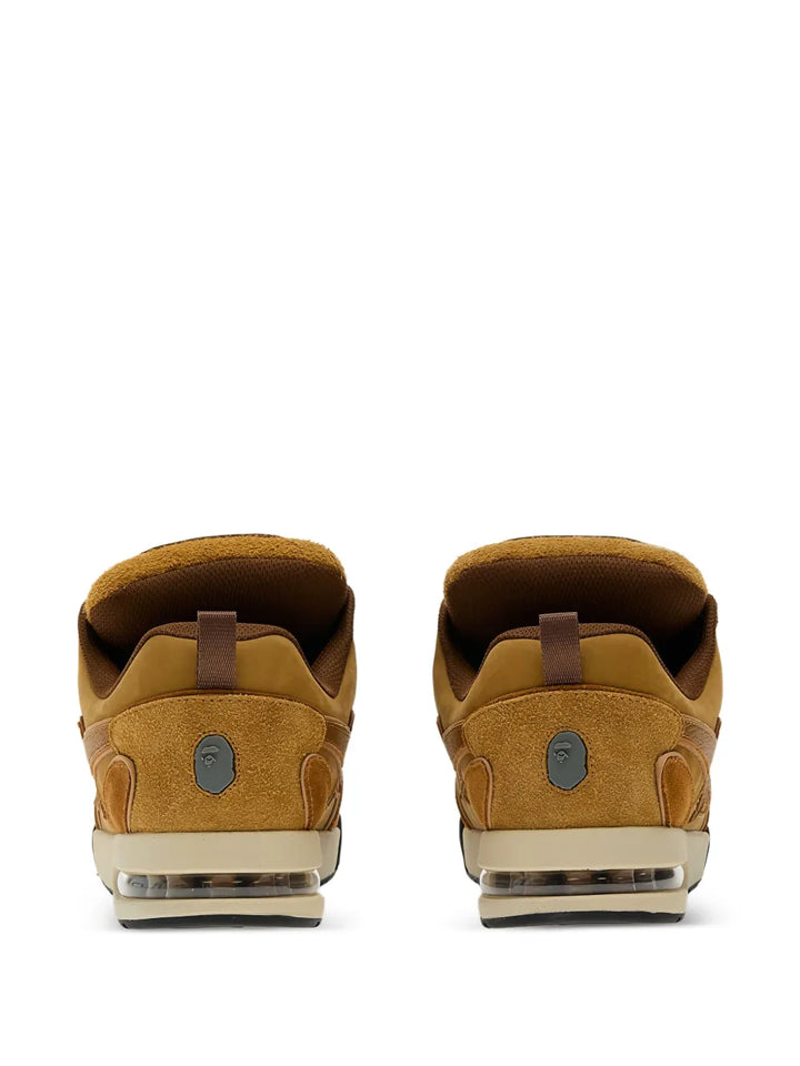 A Bathing Ape?Sta #1 Suede Trainers — Brown — Size US M 3.5 - US W 5 — Top View