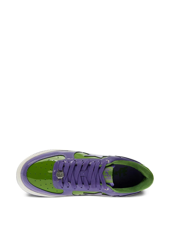 A Bathing Ape?Bape Sta #1 Sneakers — Purple — Size US M 3.5 - US W 5 — Detail View