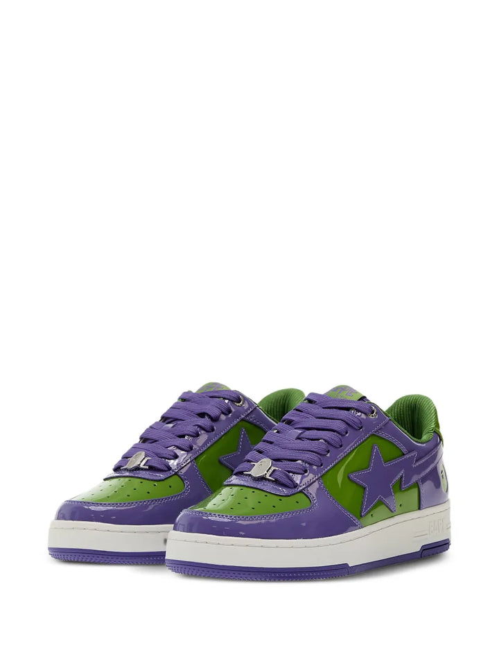 A Bathing Ape?Bape Sta #1 Sneakers — Purple — Size US M 3.5 - US W 5 — Back View