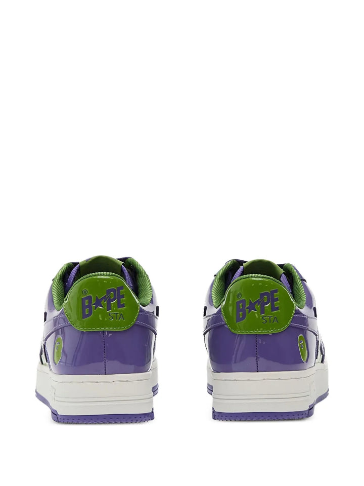 A Bathing Ape?Bape Sta #1 Sneakers — Purple — Size US M 3.5 - US W 5 — Top View