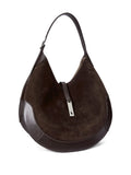 Polo Ralph Lauren Large Polo Id Suede Shoulder Bag — Same as shown — Size One Size — Back View