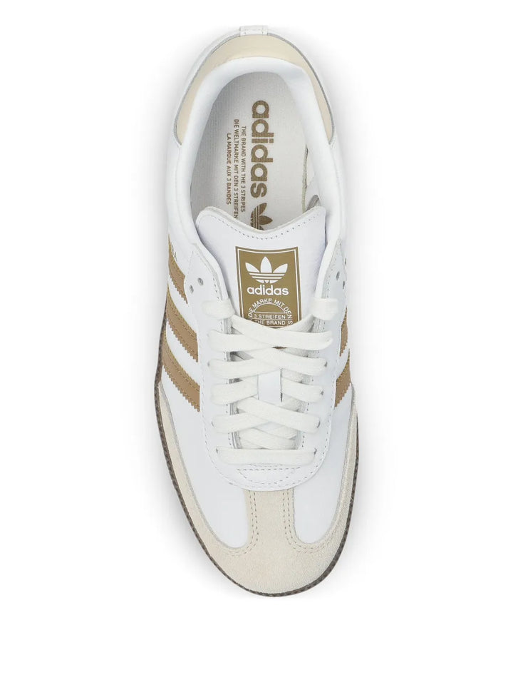 adidas Samba Sneakers — White — Size US M 7 - US W 8.5 — Top View