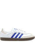 adidas Samba 3-Stripes Sneakers — White — Size US M 9.5 - US W 11 — Front View