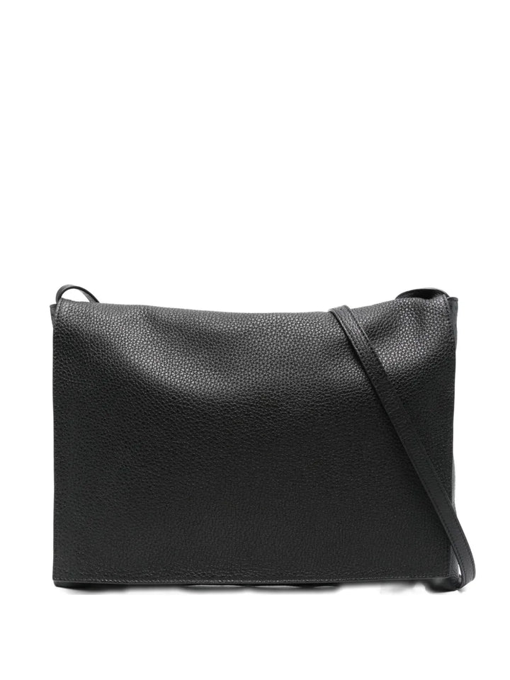 The Row Leather Shoulder Bag — Same as shown — Size One Size — Front View