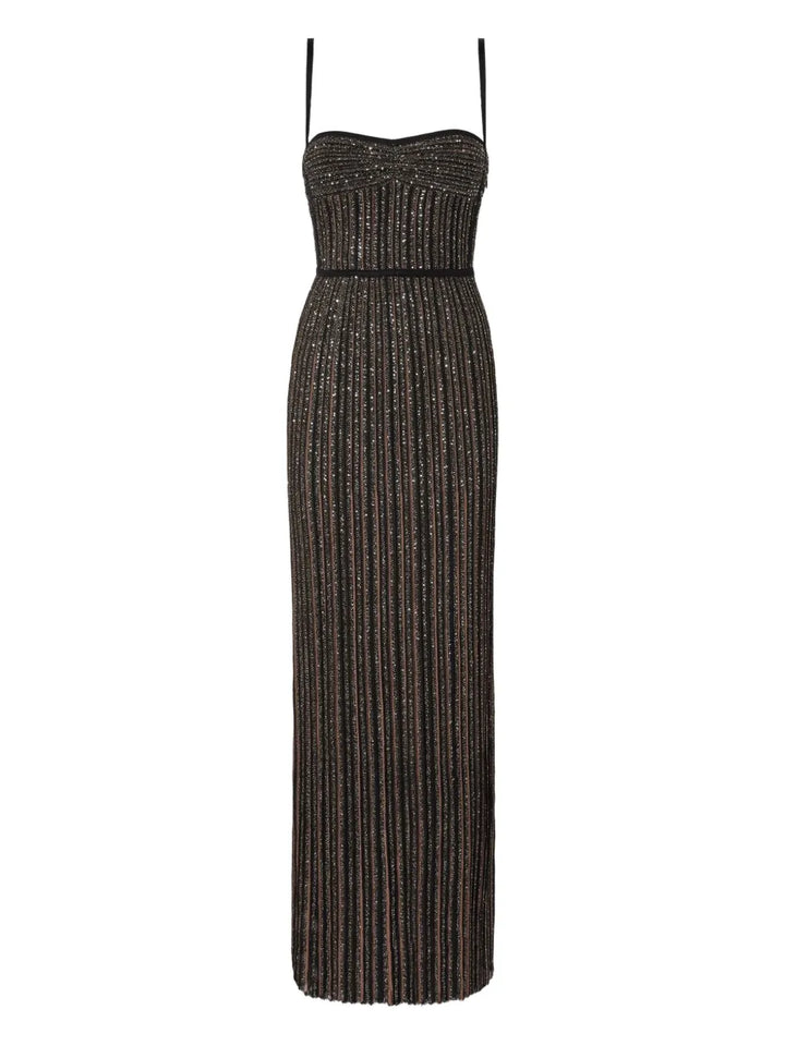 Missoni Embellished Maxi Dress — Black — Size S — Front View