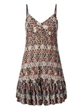 Missoni Camouflage Pattern Mini Dress — Brown — Size XS — Front View