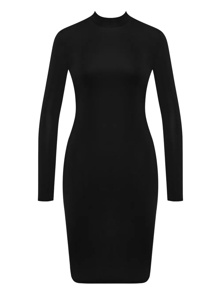 Maison Close Pure Tentation Long Sleeve Backless Dress — Black — Size XS — Front View