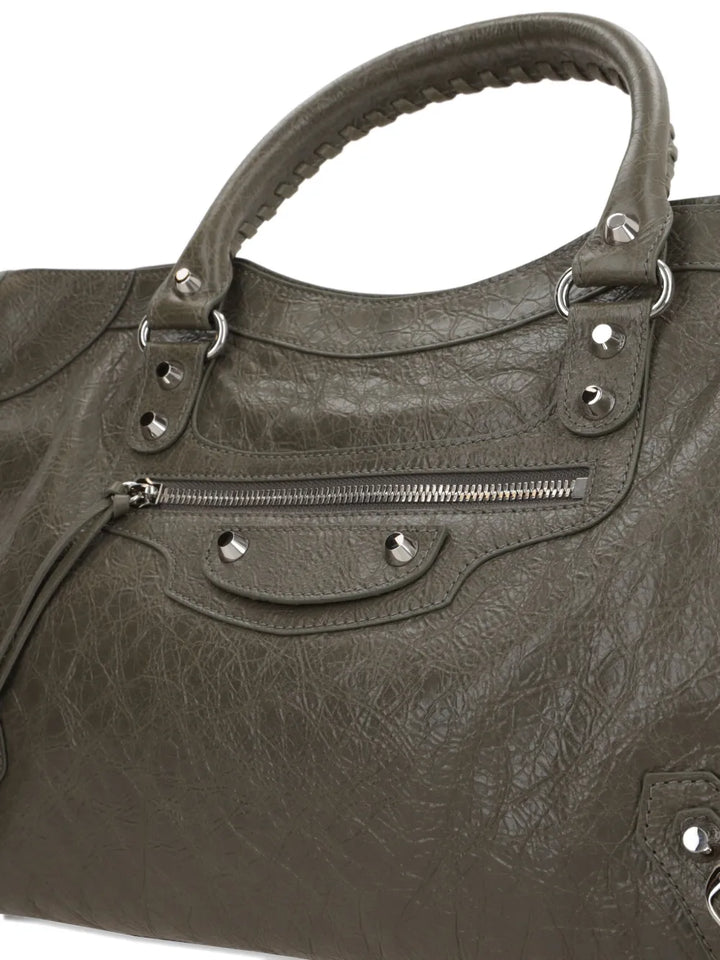 Balenciaga Medium Le City Leather Shoulder Bag — Same as shown — Size One Size — Top View