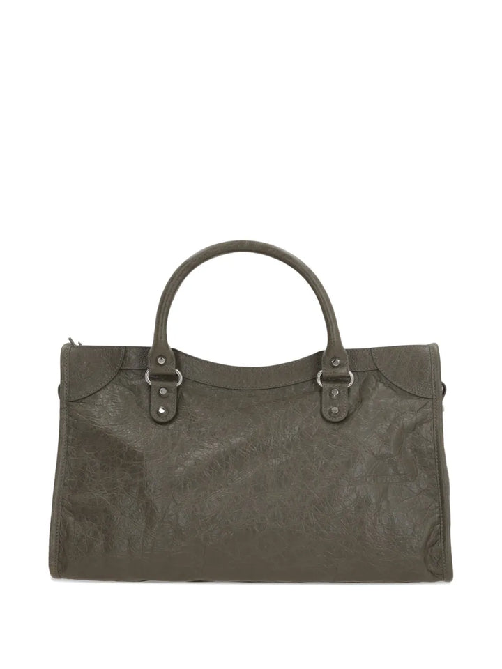 Balenciaga Medium Le City Leather Shoulder Bag — Same as shown — Size One Size — Side View