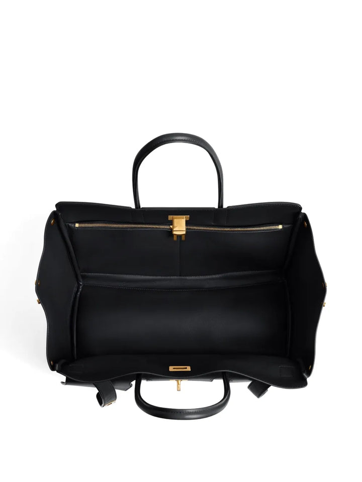 Balenciaga Medium Bel Air Leather Shoulder Bag — Same as shown — Size One Size — Back View