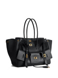 Balenciaga Medium Bel Air Leather Shoulder Bag — Same as shown — Size One Size — Detail View