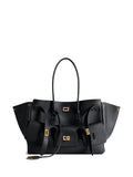 Balenciaga Medium Bel Air Leather Shoulder Bag — Same as shown — Size One Size — Front View