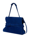 Moschino Belted Leather Shoulder Bag — Same as shown — Size One Size — Back View