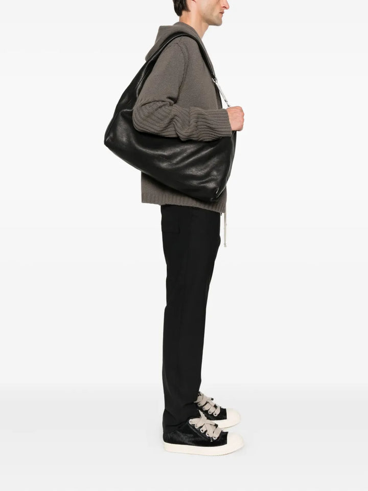 Rick Owens Gemini Zip Fastening Leather Shoulder Bag — Same as shown — Size One Size — Side View