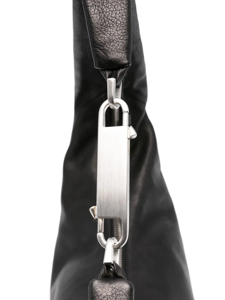 Rick Owens Gemini Zip Fastening Leather Shoulder Bag — Same as shown — Size One Size — Top View