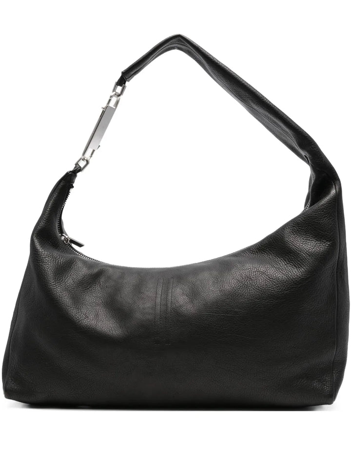 Rick Owens Gemini Zip Fastening Leather Shoulder Bag — Same as shown — Size One Size — Front View