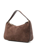 Twinset Liliane Chain Embellished Suede Shoulder Bag — Same as shown — Size One Size — Side View