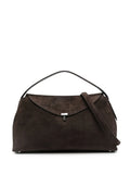 Toteme T Lock Suede Top Handle Shoulder Bag — Same as shown — Size One Size — Front View
