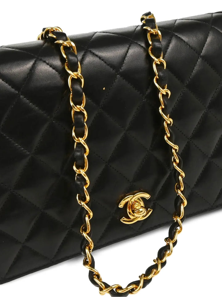 Chanel Pre Owned 2000 Small Turn Lock Full Flap Shoulder Bag — Same as shown — Size One Size — Back View