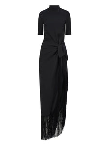 Taller Marmo Athena Dress — Black — Size S — Front View