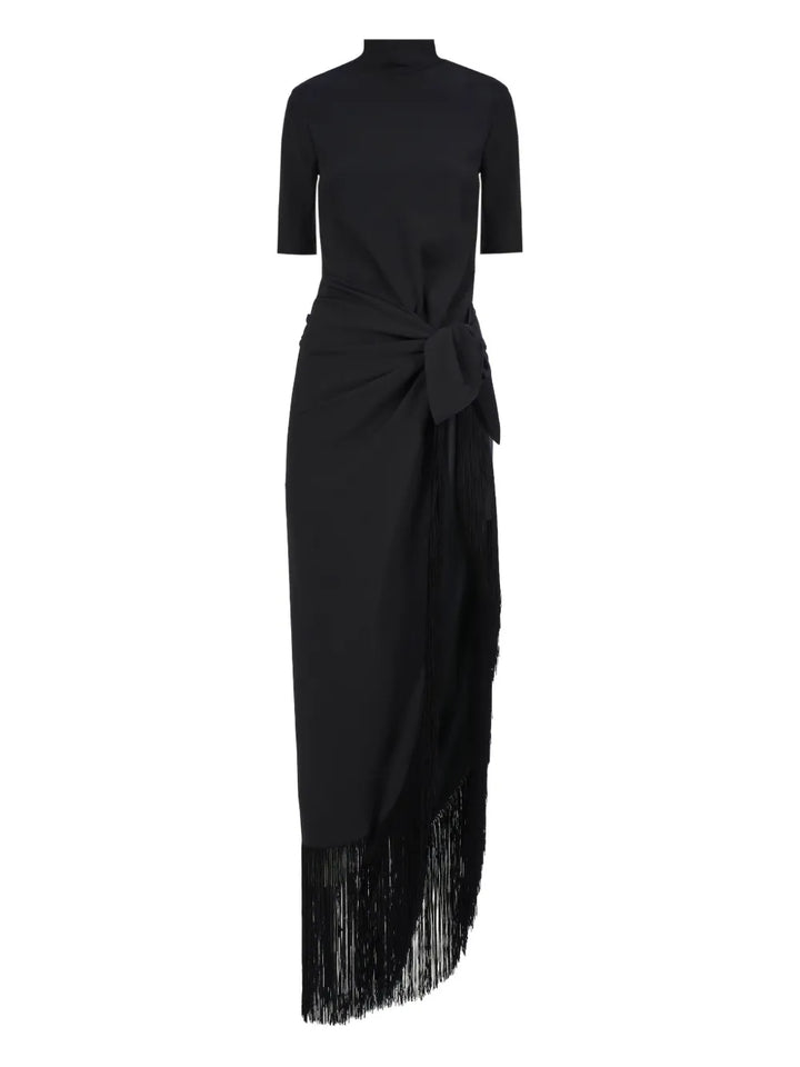 Taller Marmo Athena Dress — Black — Size S — Front View