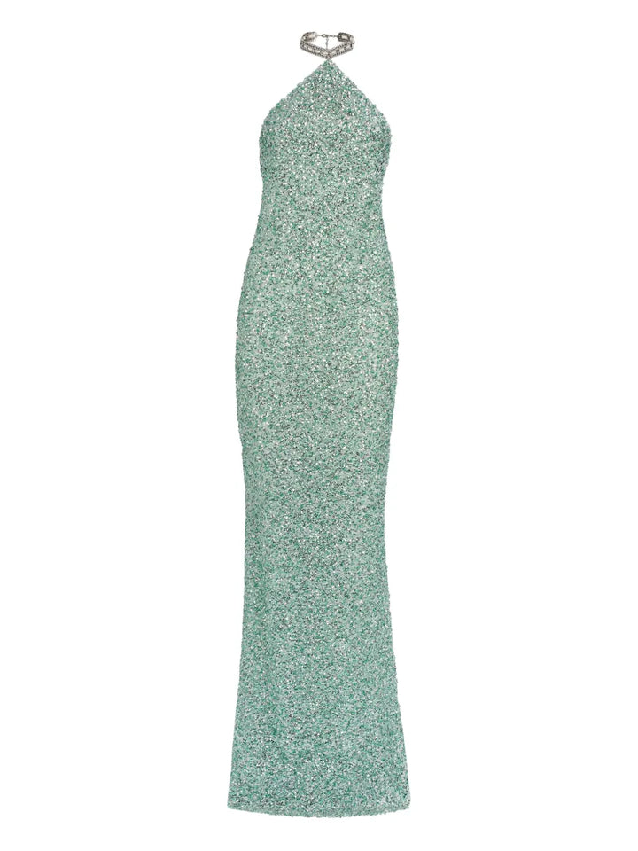 Taller Marmo Poseidon Dress — Green — Size XXS — Front View