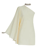 Taller Marmo Bolkan Mini Dress — Beige — Size XS — Front View