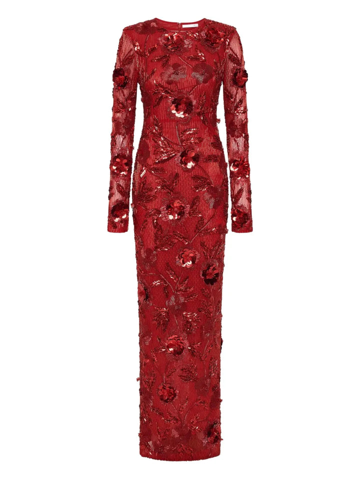 Rachel Gilbert Pierre Gown Dress — Red — Size XS — Front View