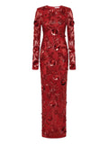 Rachel Gilbert Pierre Gown Dress — Red — Size XS — Front View