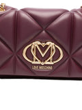 Love Moschino Quilted Logo Plaque Shoulder Bag — Same as shown — Size One Size — Top View