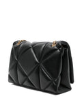 Love Moschino Quilted Logo Plaque Shoulder Bag — Same as shown — Size One Size — Back View
