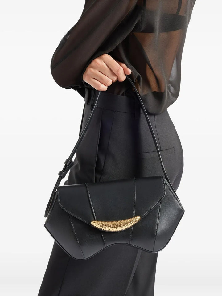 Giuseppe Zanotti Curved Shape Shoulder Bag — Same as shown — Size One Size — Side View