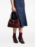 Etro Vela Woven Leather Shoulder Bag — Same as shown — Size One Size — Side View
