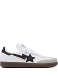adidas X Bape Samba Sneakers — White — Size US M 8 - US W 9.5 — Front View