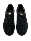 adidas Samba Suede-Leather Sneakers — Black — Size US M 7 - US W 8.5 — Back View