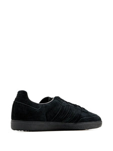 adidas Samba Suede-Leather Sneakers — Black — Size US M 7 - US W 8.5 — Top View