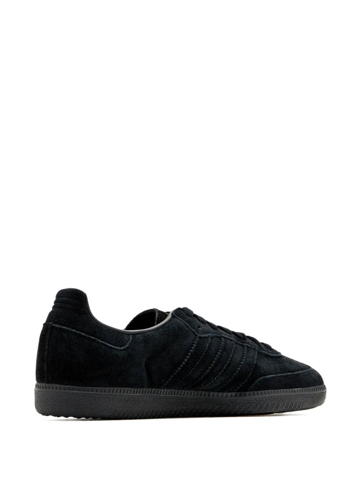 adidas Samba Suede-Leather Sneakers — Black — Size US M 7 - US W 8.5 — Side View