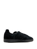 adidas Samba Suede-Leather Sneakers — Black — Size US M 7 - US W 8.5 — Side View