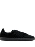 adidas Samba Suede-Leather Sneakers — Black — Size US M 7 - US W 8.5 — Front View