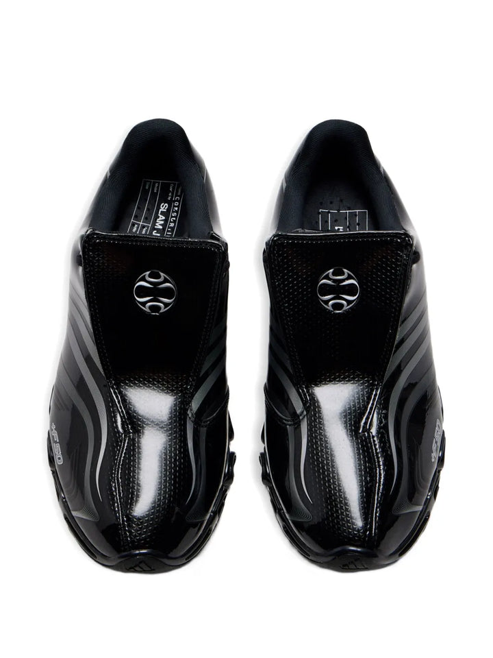 adidas Megaride F50 Stripes-Detail Sneakers — Black — Size US M 10 - US W 11.5 — Side View