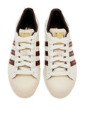 adidas Superstar Sneakers — Beige/White/Brown — Size US M 9.5 - US W 11 — Side View