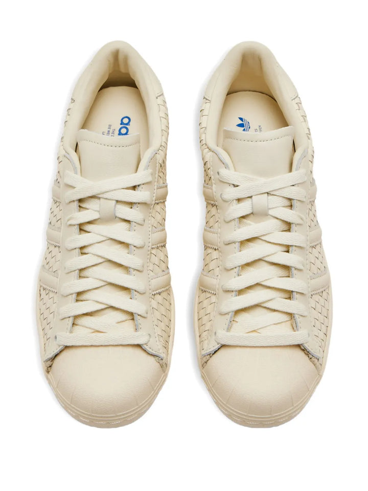 adidas Superstar Sneakers — Beige — Size US M 10.5 - US W 12 — Side View