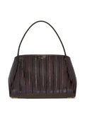 Ferragamo Medium Hug Gancini Buckles Eel Skin Shoulder Bag — Same as shown — Size One Size — Side View