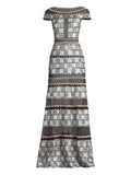 Tadashi Shoji Jovie Dress — Silver — Size XS — Front View
