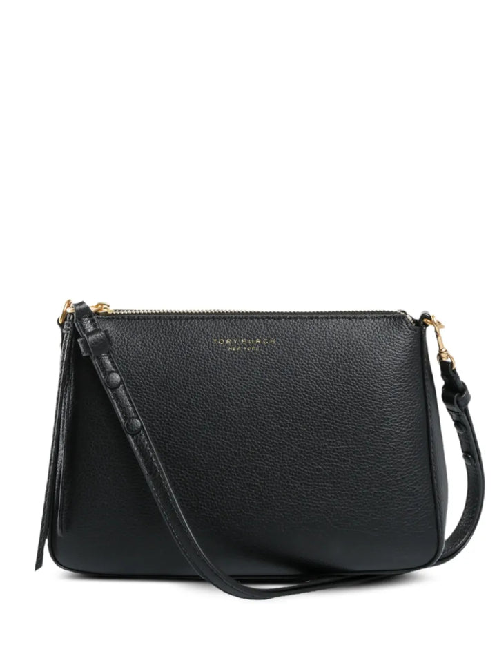 Tory Burch Perry Zip Top Leather Shoulder Bag — Same as shown — Size One Size — Front View
