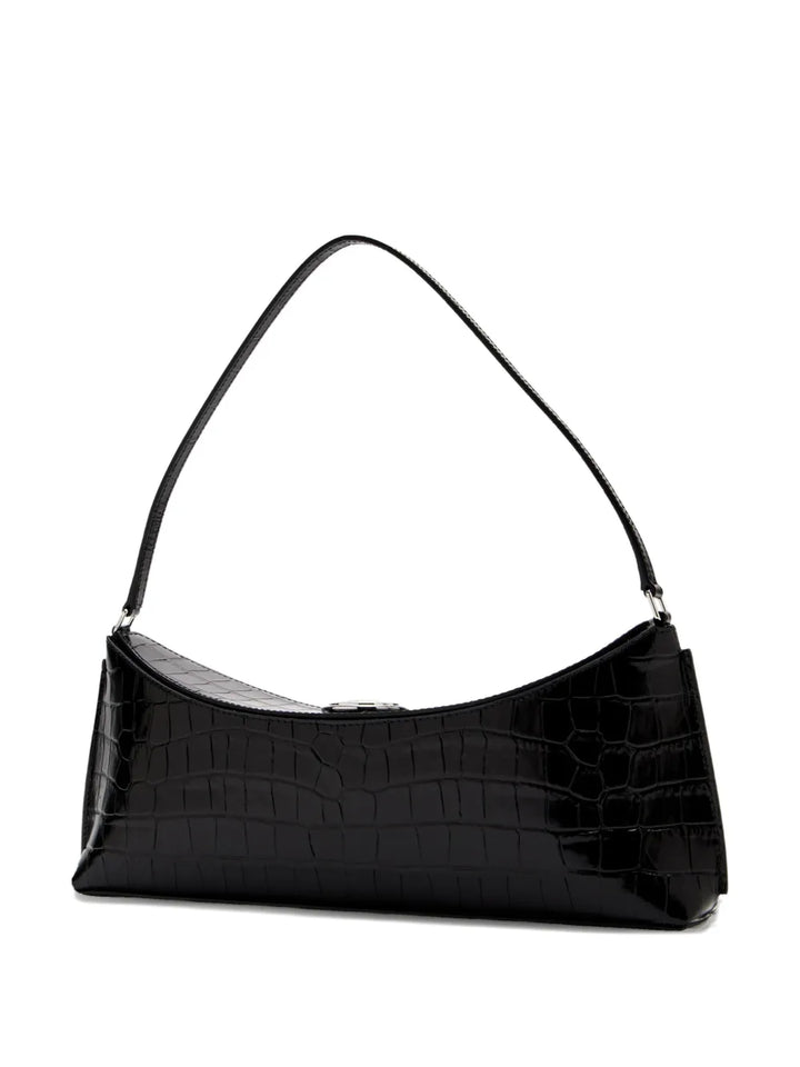 Jacquemus A Clutch Ovalo Crocodile Embossed Shoulder Bag — Same as shown — Size One Size — Side View
