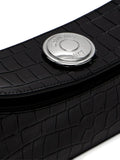 Jacquemus A Clutch Ovalo Crocodile Embossed Shoulder Bag — Same as shown — Size One Size — Top View