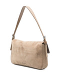 Staud Harlow Buckled Suede Shoulder Bag — Same as shown — Size One Size — Back View