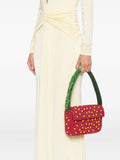 Staud Tommy Beaded Strawberry Motif Shoulder Bag — Same as shown — Size One Size — Side View