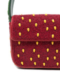 Staud Tommy Beaded Strawberry Motif Shoulder Bag — Same as shown — Size One Size — Top View